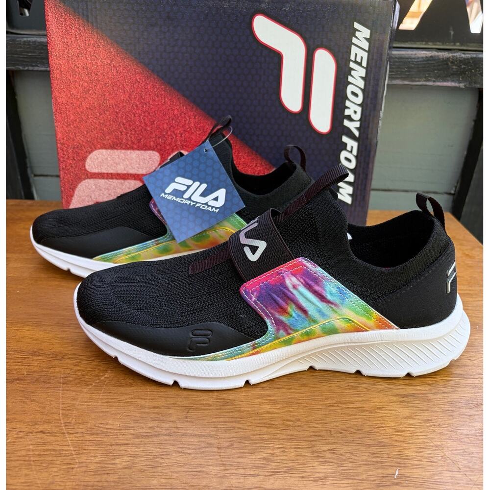 Fila Memory Accolade Evo 2 Women’s Size 9 Tie Dye Slip On Sneakers NIB